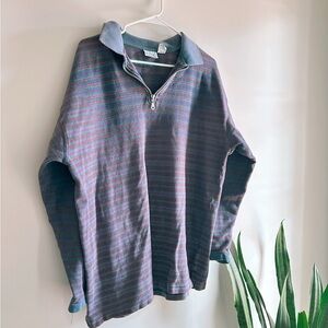 Vintage Arizona Jean Company Multicolor Zip-Up Sweater
